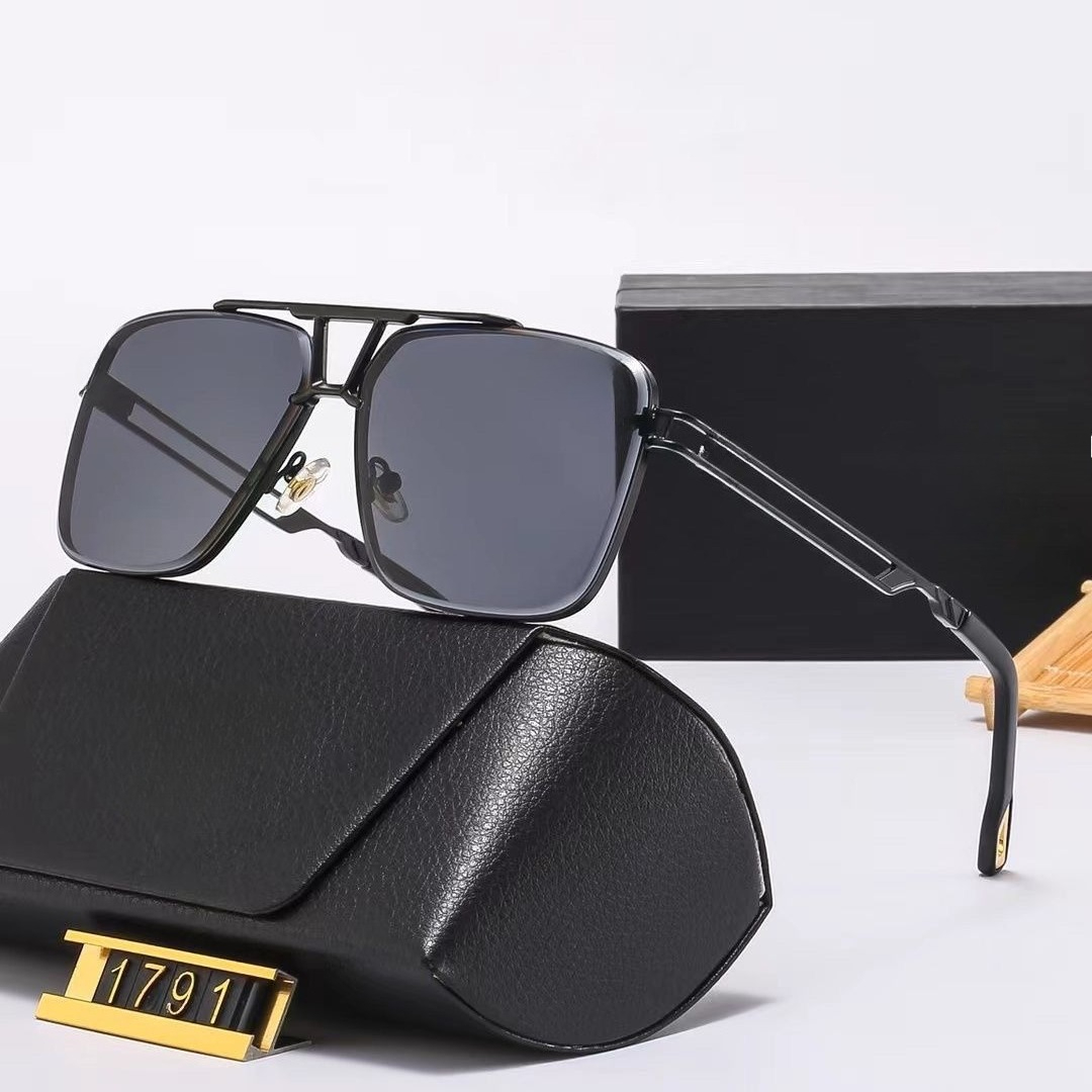 Sunglasses Aviator Polarized - แว่นกันแดดโพลาไรซ์ UV400 สำหรับผู้ชายสุดหรู, แว่นกันแดดทรงนักบินสุดทันสมัย, แว่นตากรอบโลหะสำหรับกิจกรรมกลางแจ้ง, แว่นตาตกปลา
