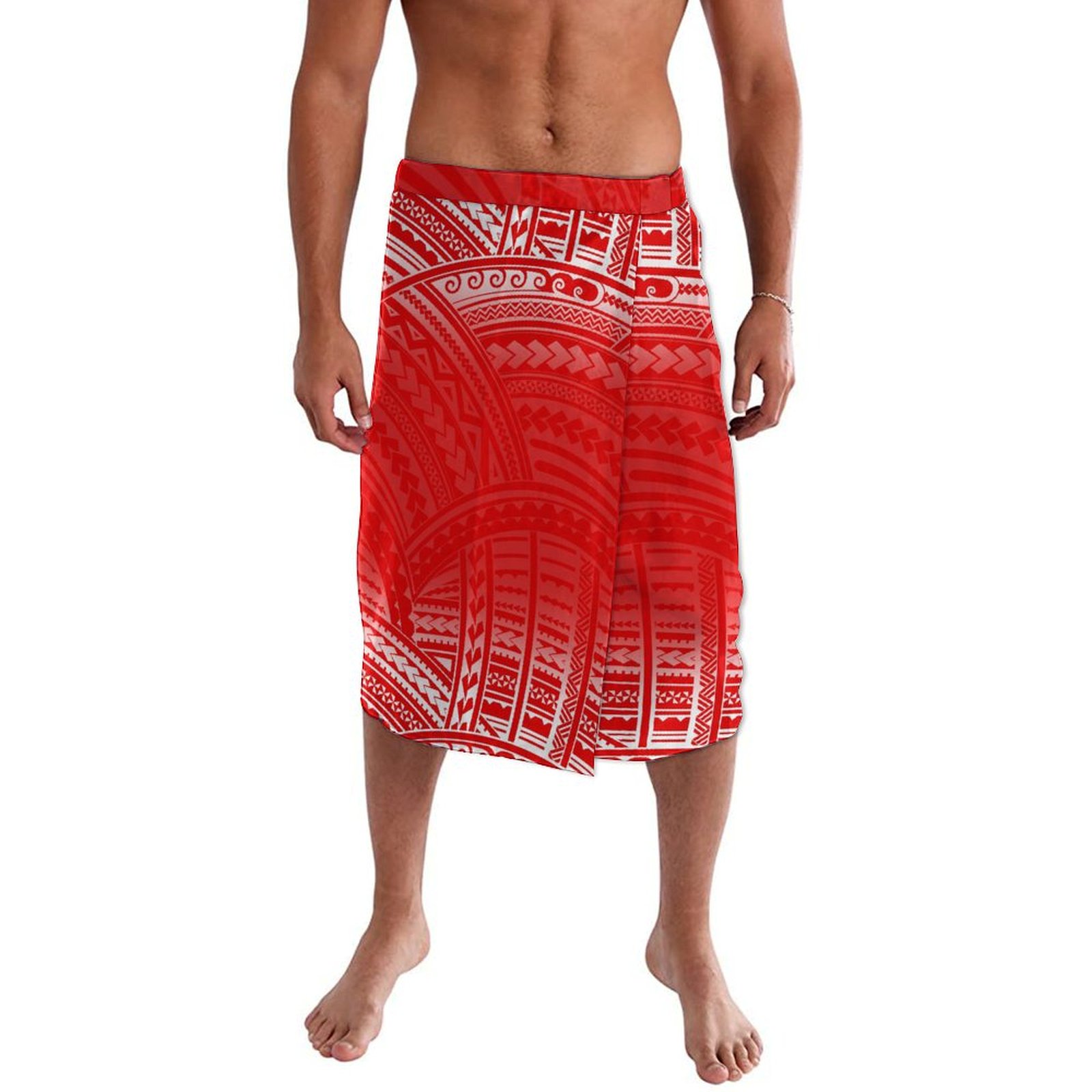 Sarong Men Wrap - เดรสแบบผูกเอวของผู้ชายชุดเดรสโพลินีเซียนไอส์แลนด์ผ้ากันเปื้อนพิมพ์ลายศิลปะวินเทจแบบใหม่2024