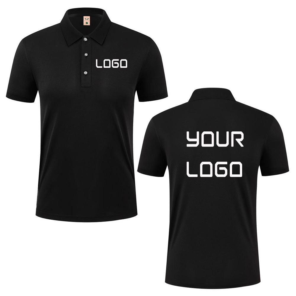 Polo Shirt Pique - เสื้อโปโลลำลองสำหรับฤดูร้อนพร้อมพิมพ์โลโก้หรือข้อความตามสั่ง ดีไซน์สวยงาม ระบายอากาศได้ดี เสื้อทำงานแขนสั้น เสื้อโปโลสำหรับผู้ชายและผู้หญิง