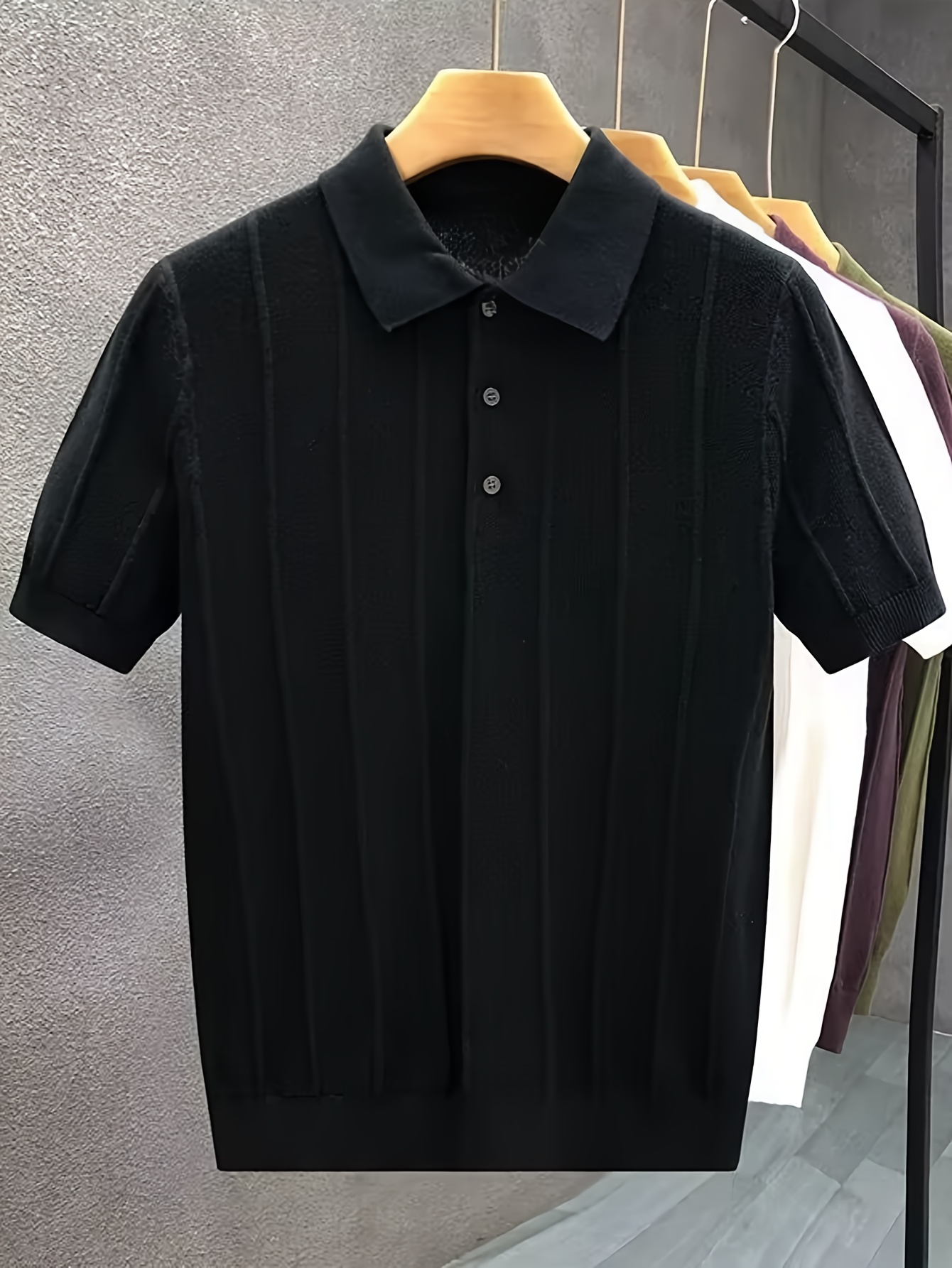 เสื้อโปโลแขนสั้นลายทางแนวตั้งส - Polo Shirt Pique บทวิจารณ์และราคา