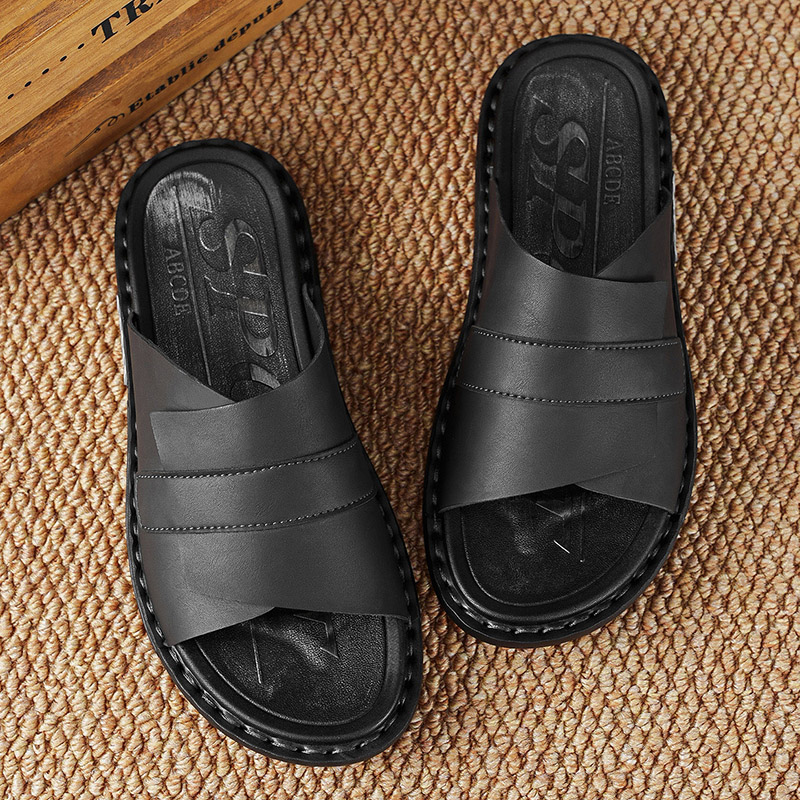 รองเท้าแตะหนังผู้ชายรุ่นซัมเมอ - Flip Flop Leather Men บทวิจารณ์และราคา