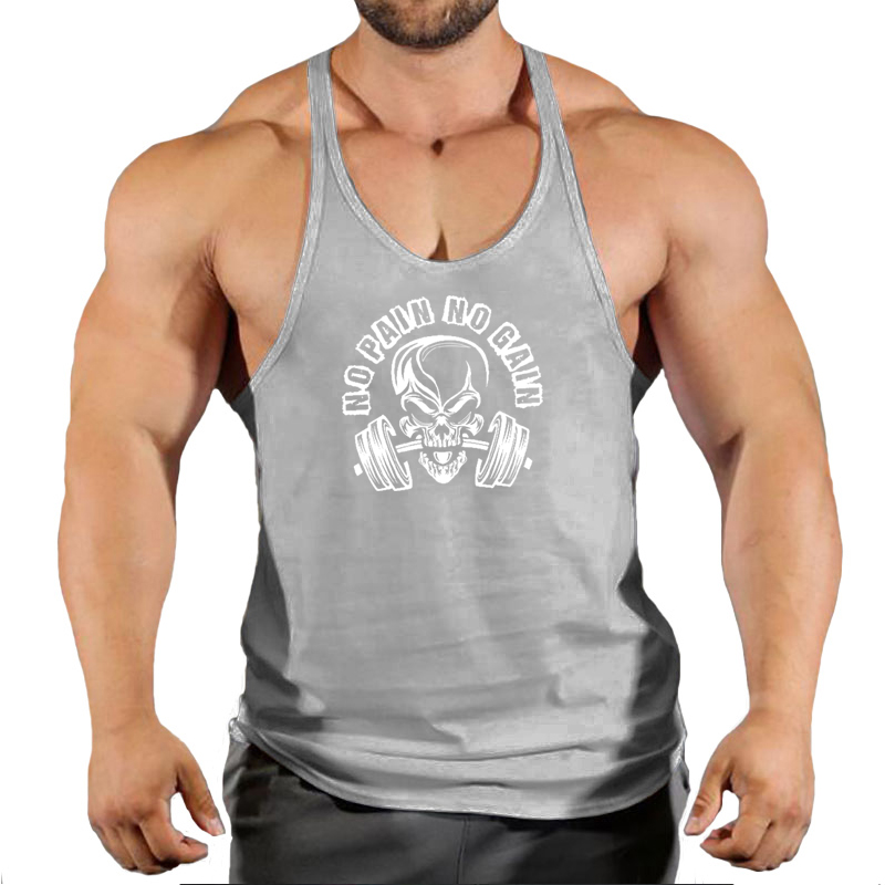 เสื้อแขนกุดพิมพ์ลายระบายอากาศไ - Tank Top Muscle บทวิจารณ์และราคา