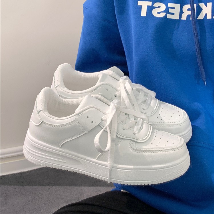 รองเท้าผ้าใบสีขาวแบบแพลตฟอร์มส - Vans Shoes Old Skool บทวิจารณ์และราคา