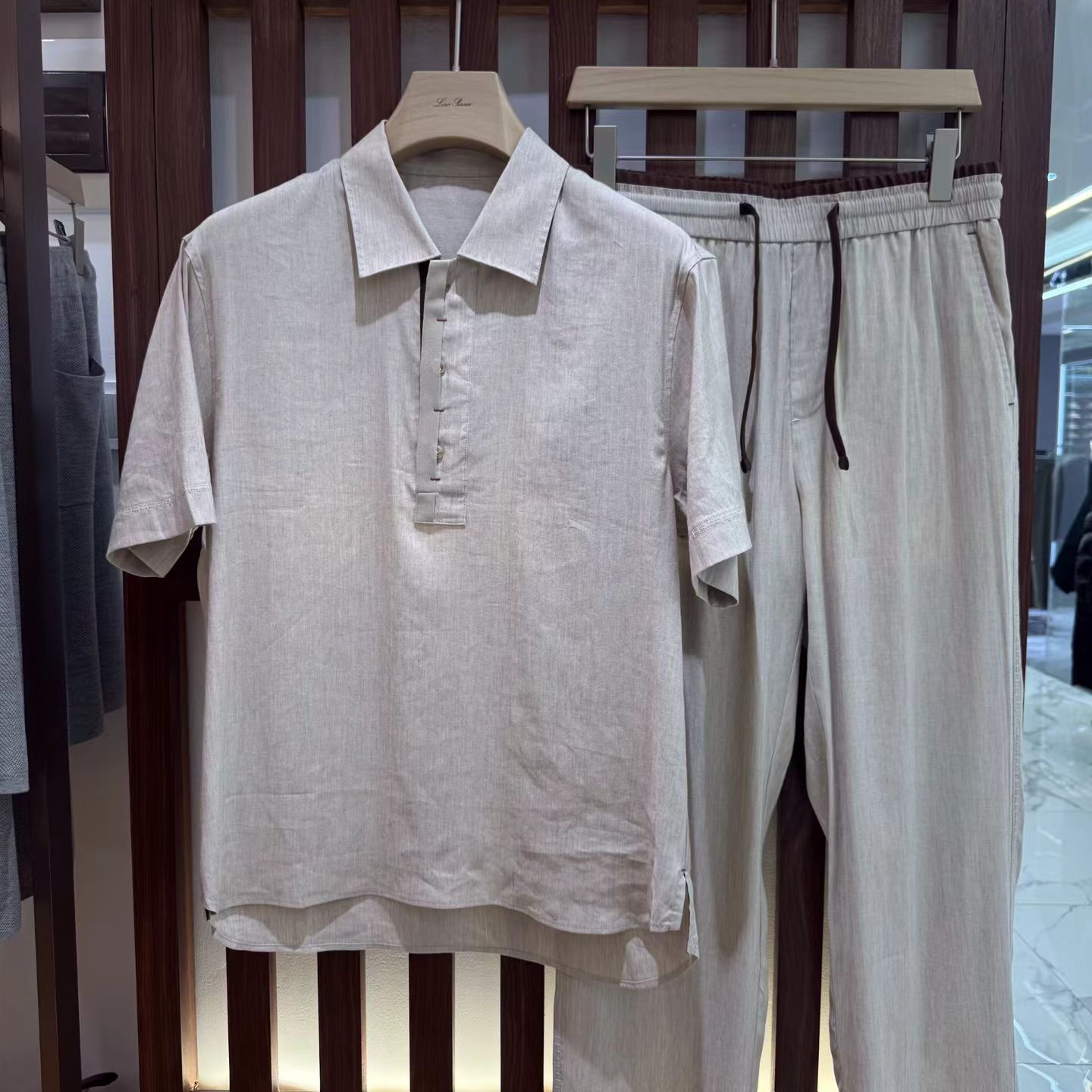 ชุดสูทลำลองฤดูร้อนสุดหรูคุณภาพ - Short Linen Drawstring บทวิจารณ์และราคา