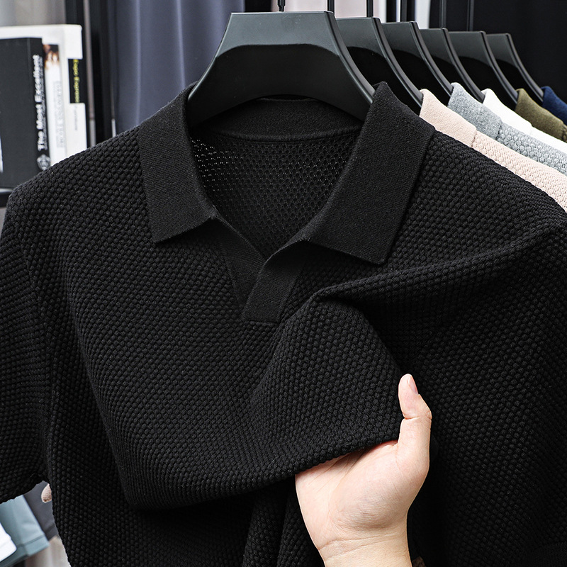 เสื้อโปโลแขนสั้นผู้ชาย ผ้าฝ้าย - Polo Shirt Pique บทวิจารณ์และราคา
