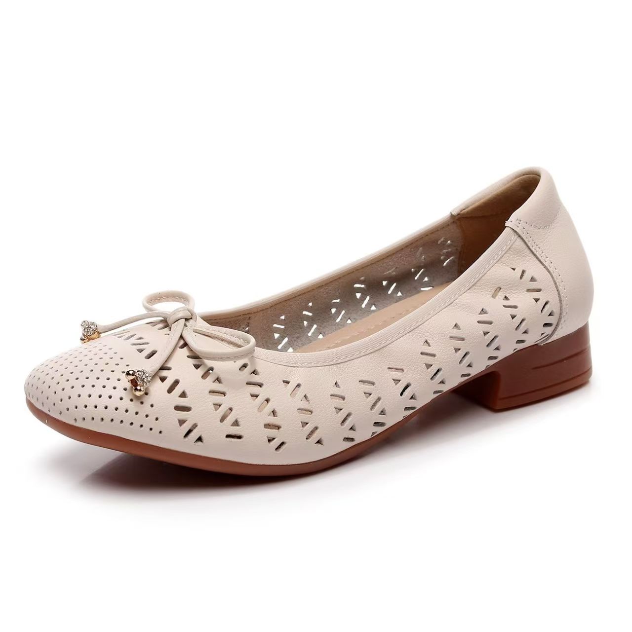 รองเท้าหนังแท้สำหรับผู้หญิง ดี - Casual Sandal Leather บทวิจารณ์และราคา