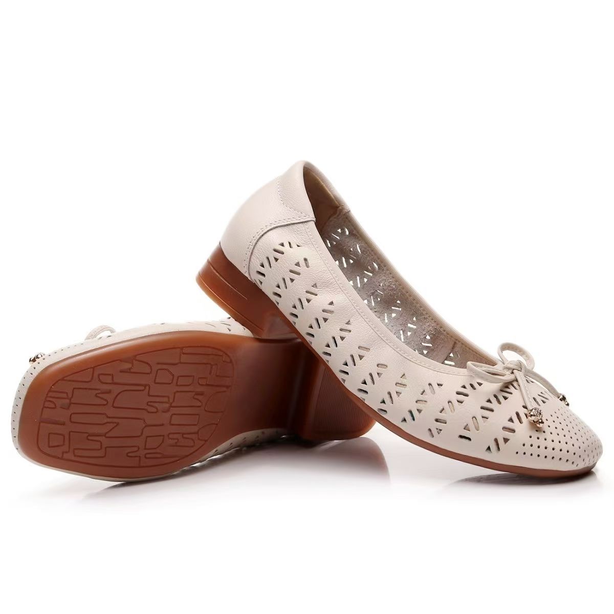 รองเท้าหนังแท้สำหรับผู้หญิง ดี - Casual Sandal Leather บทวิจารณ์และราคา