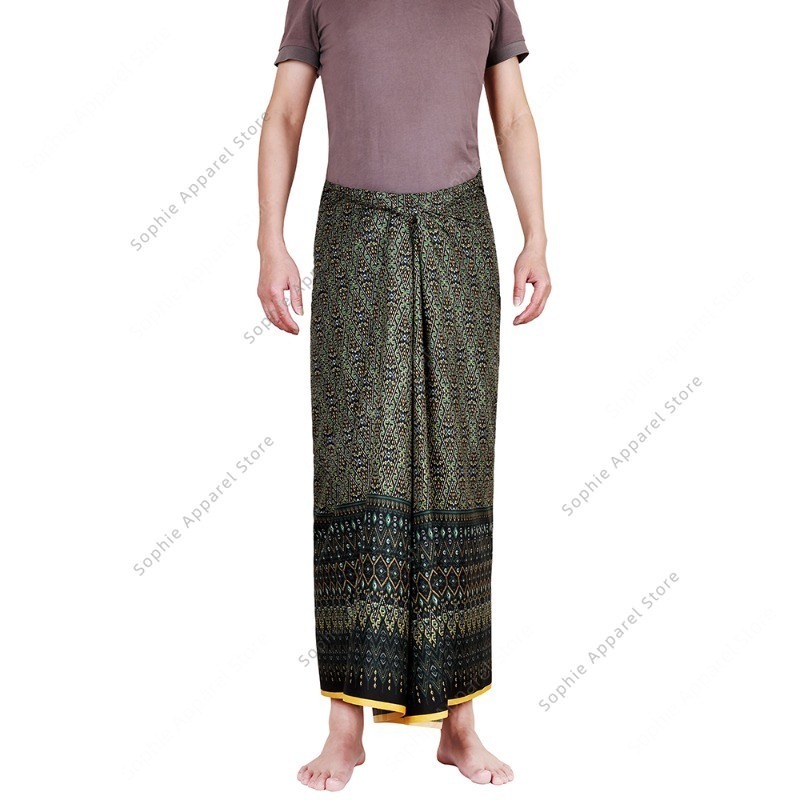กระโปรงบาติกแบบพันรอบตัวสำหรับ - Sarong Men Wrap บทวิจารณ์และราคา