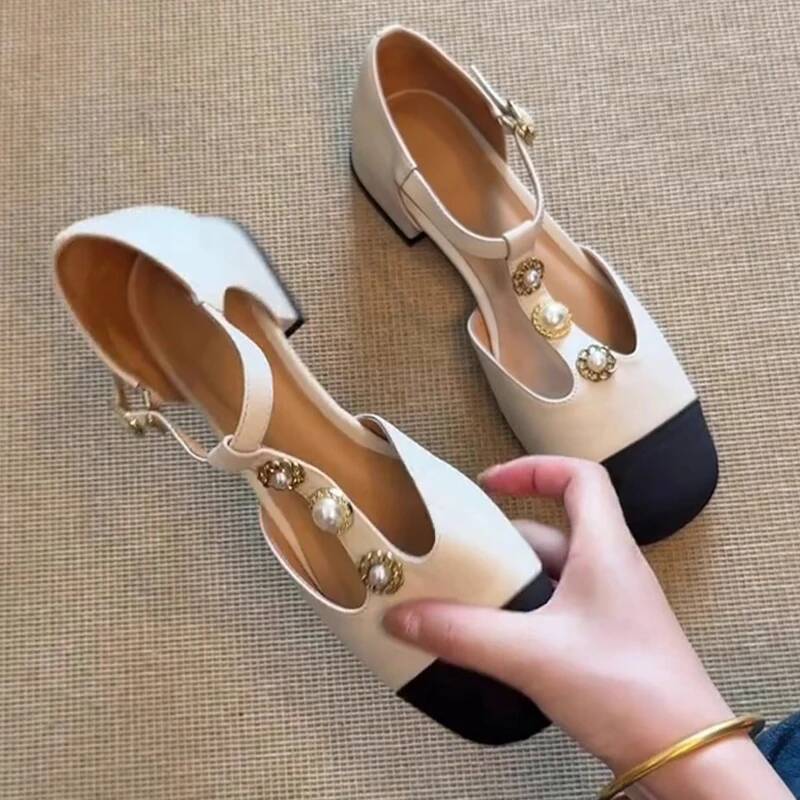 รองเท้าส้นสูงหัวเหลี่ยมสำหรับผ - Casual Sandal Leather บทวิจารณ์และราคา