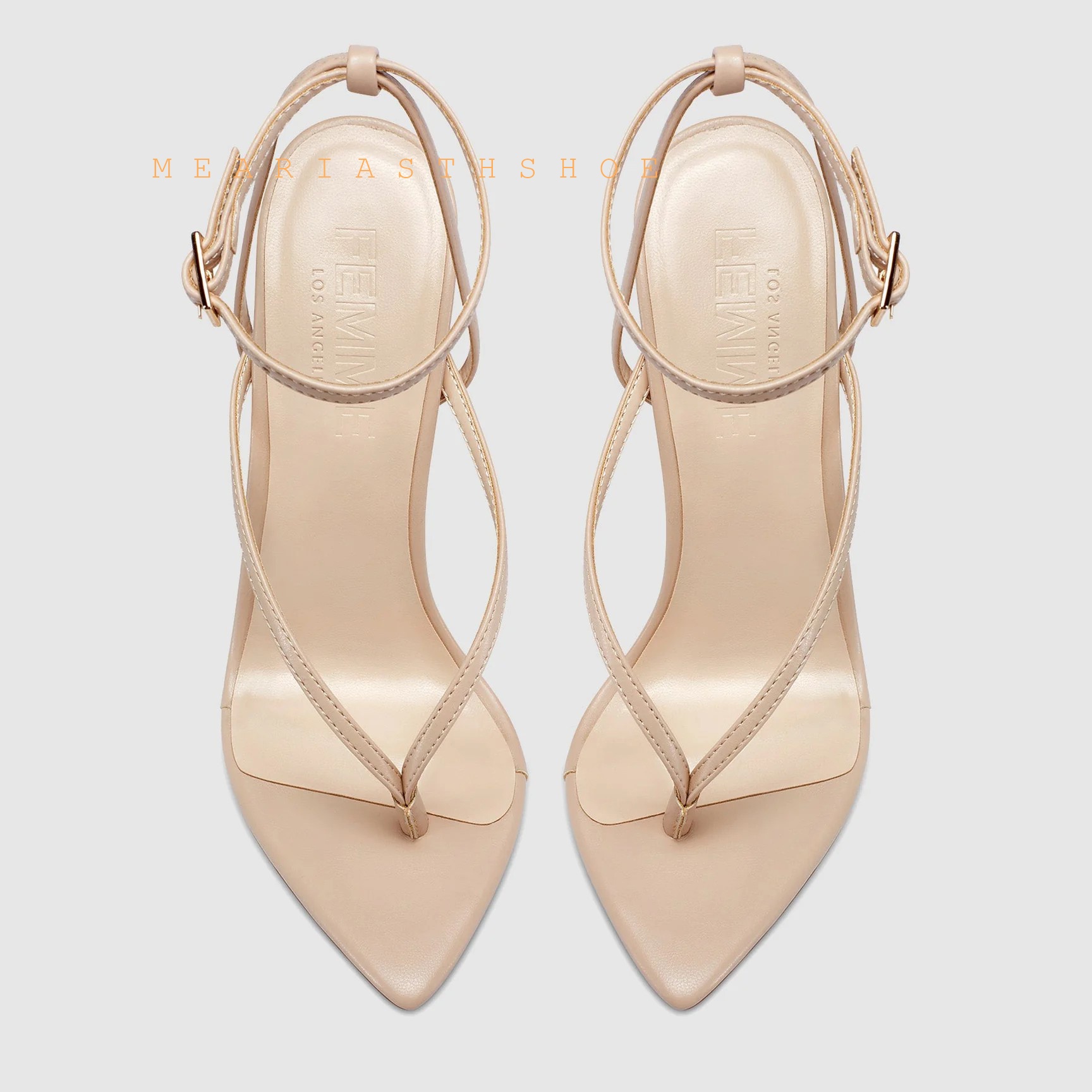 รองเท้าแตะรัดส้นแบบไขว้สีเบจดำ - Casual Sandal Leather บทวิจารณ์และราคา