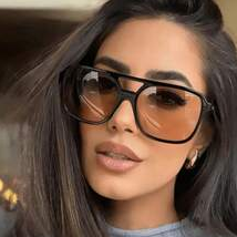 แว่นกันแดดทรงสี่เหลี่ยมสไตล์นั - Sunglasses Aviator Polarized บทวิจารณ์และราคา