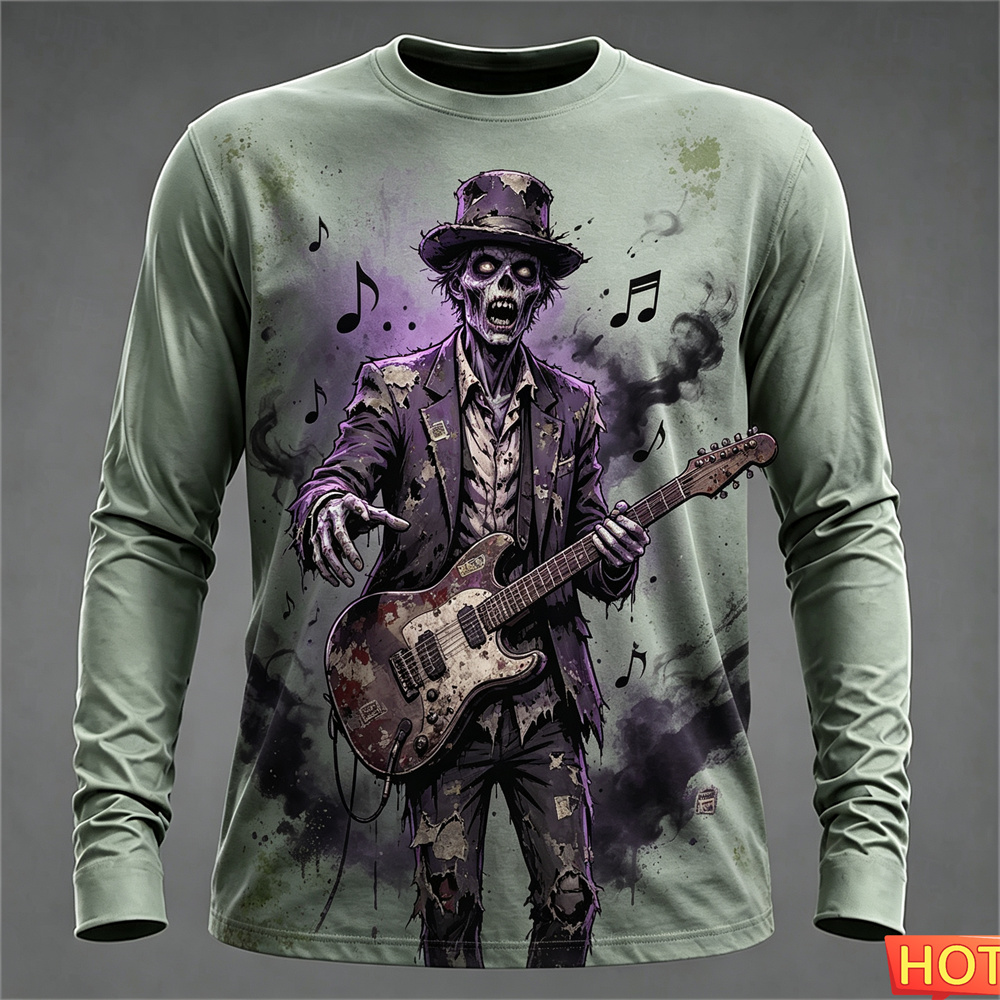 เสื้อยืดแขนยาวผู้ชายสำหรับฤดูใ - Tee Graphic Print บทวิจารณ์และราคา