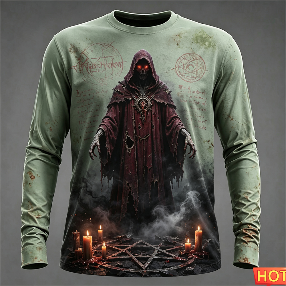 เสื้อยืดแขนยาวผู้ชายสำหรับฤดูใ - Tee Graphic Print บทวิจารณ์และราคา
